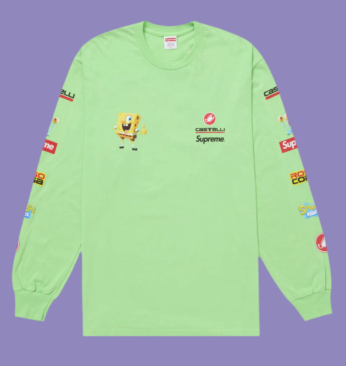 Supreme SpongeBob/Castelli Racing
L/S Tee