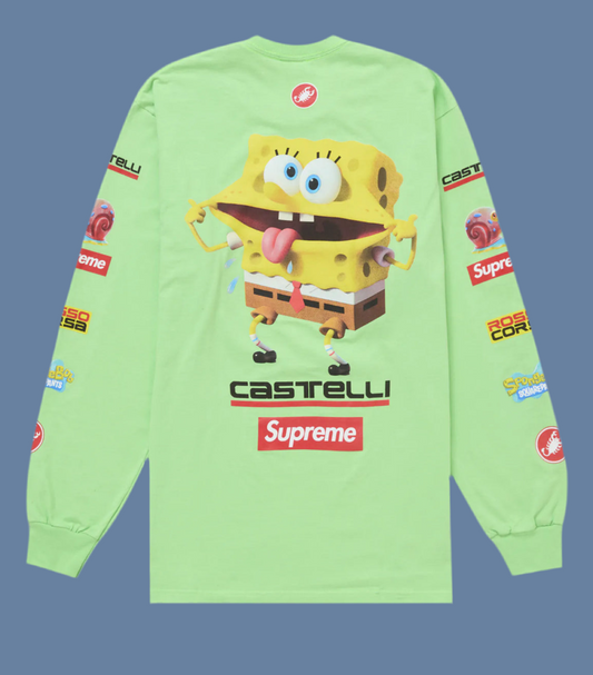 Supreme SpongeBob/Castelli Racing
L/S Tee
